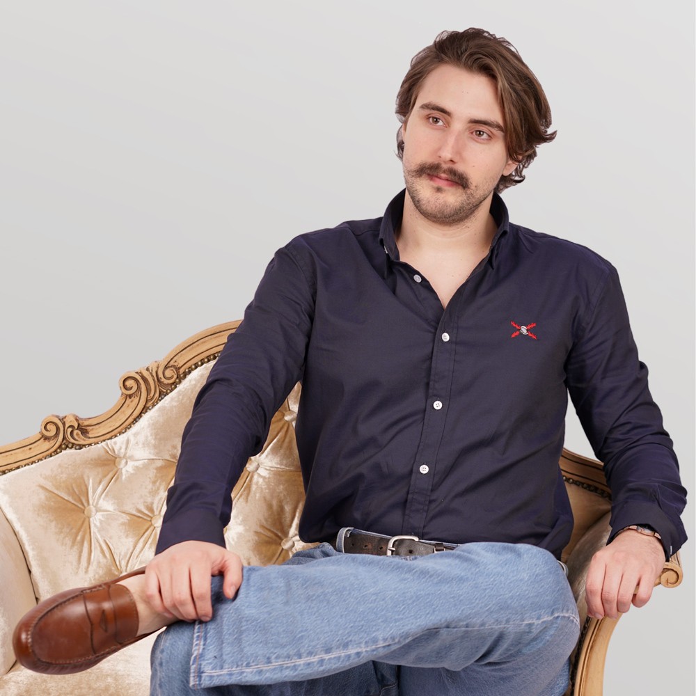 Camisa Azul Marino Regular Fit