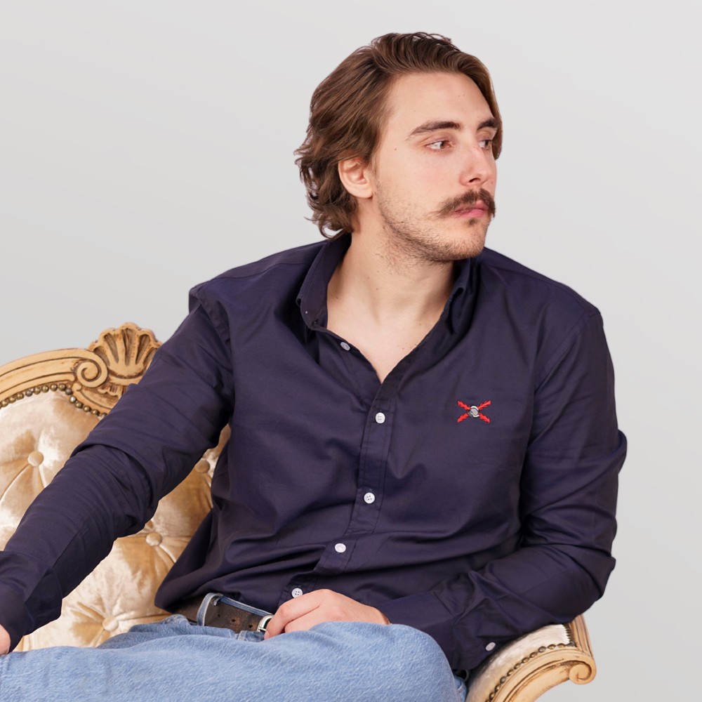 Camisa Azul Marino Regular Fit