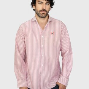 Camisa de Rayas Rosa
