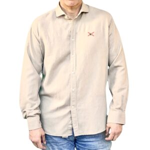 Camisa Arena Lino-Algodón