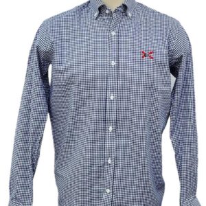 Camisa Mini Cuadros Azul y Blanco
