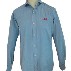camisa azul agua